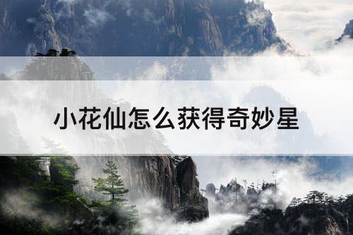 小花仙怎么获得奇妙星