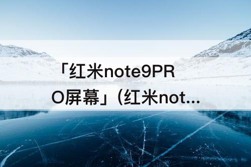 「红米note9PRO屏幕」(红米note9pro屏幕供应商)