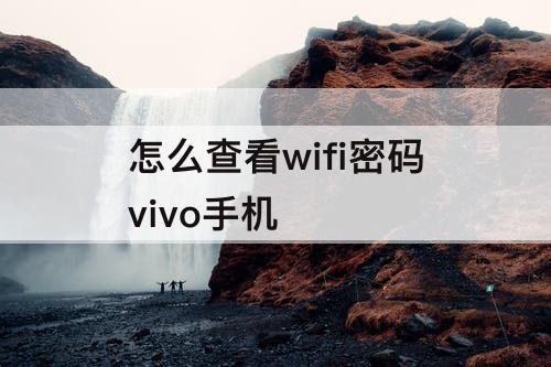 怎么查看wifi密码vivo手机