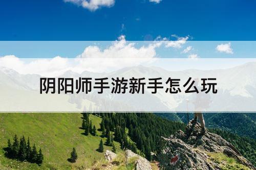 阴阳师手游新手怎么玩