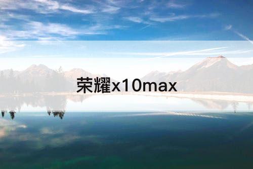 荣耀x10max