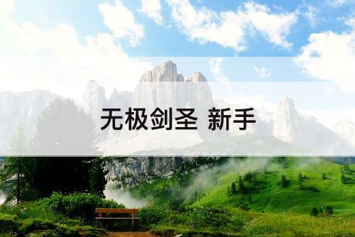 无极剑圣 新手