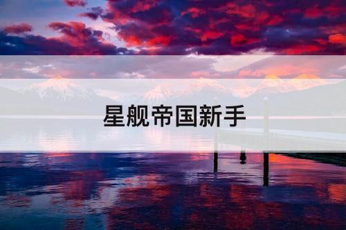 星舰帝国新手