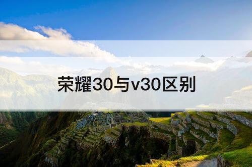 荣耀30与v30区别