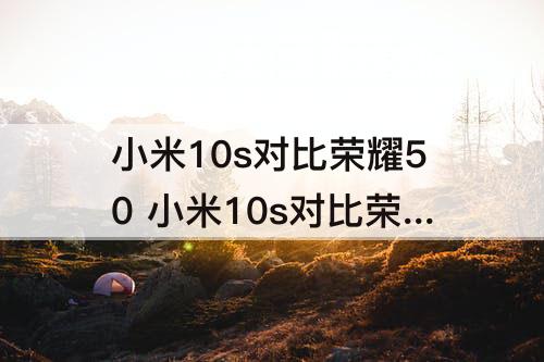 小米10s对比荣耀50 小米10s对比荣耀50se