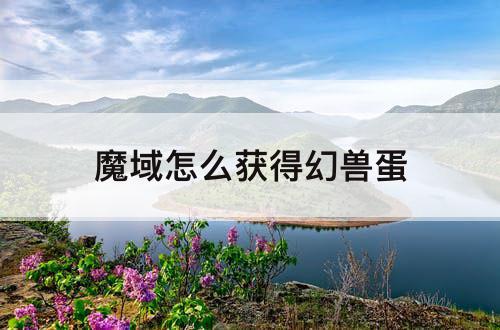 魔域怎么获得幻兽蛋