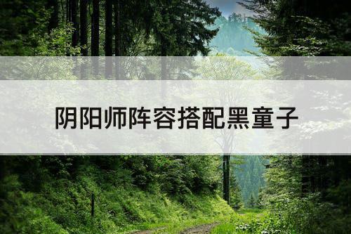 阴阳师阵容搭配黑童子