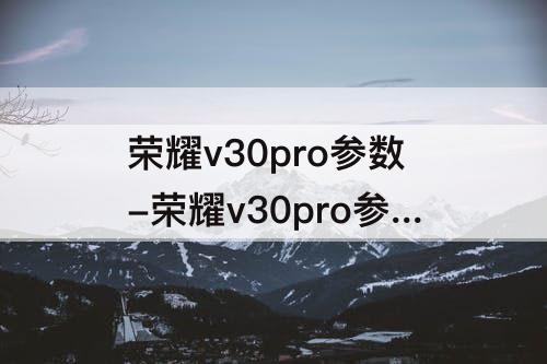 荣耀v30pro参数-荣耀v30pro参数与配置怎么样