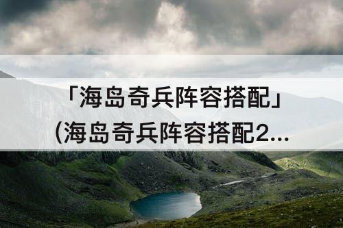 「海岛奇兵阵容搭配」(海岛奇兵阵容搭配20级)