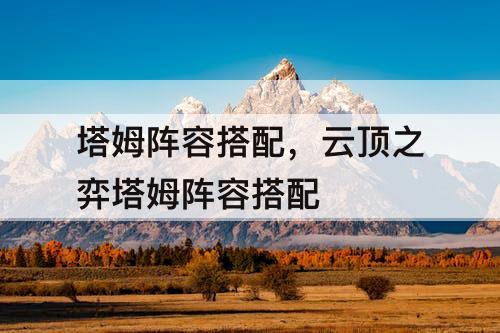 塔姆阵容搭配，云顶之弈塔姆阵容搭配