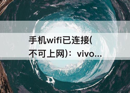 手机wifi已连接(不可上网)：vivo手机wifi已连接(不可上网)连个人热点可以上网