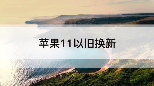 苹果11以旧换新