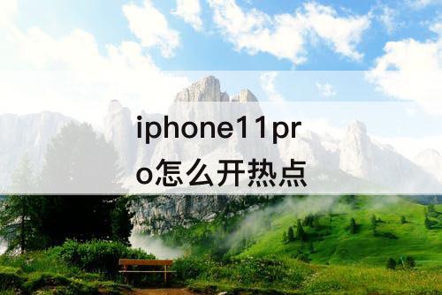 iphone11pro怎么开热点