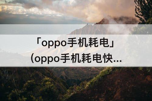 「oppo手机耗电」(oppo手机耗电快怎么办?代码)