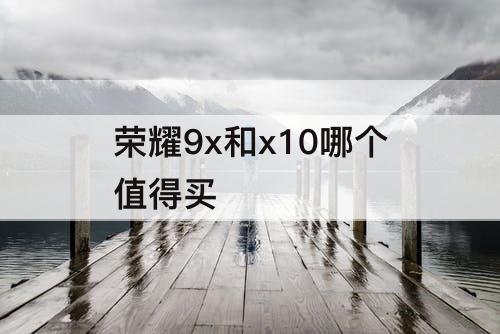 荣耀9x和x10哪个值得买