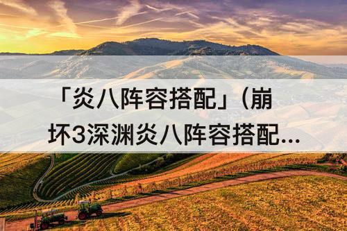 「炎八阵容搭配」(崩坏3深渊炎八阵容搭配)
