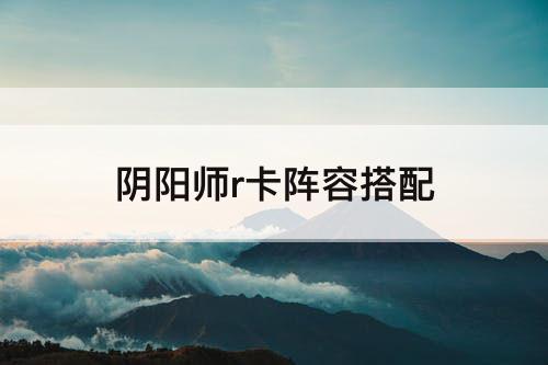 阴阳师r卡阵容搭配