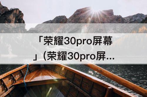 「荣耀30pro屏幕」(荣耀30pro屏幕曲率多少度)