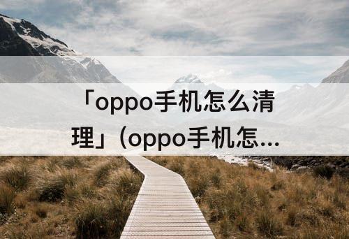 「oppo手机怎么清理」(oppo手机怎么清理缓存垃圾)