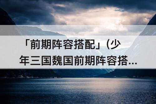 「前期阵容搭配」(少年三国魏国前期阵容搭配)