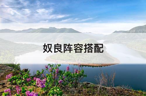 奴良阵容搭配